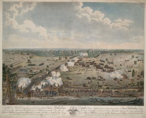 Defeat of the British Army (Battle of the New Orleans), pub. 1815 by American School