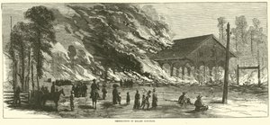 Destruction of Millen Junction, November 1864 by American School