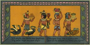 Egyptian themed Christmas card