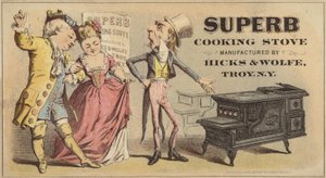 Elegant Couple Shopping for Stove by American School