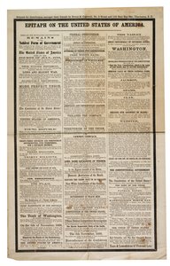 Epitaph on the United States Of America, c.1861