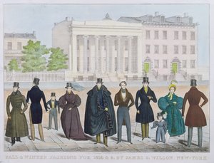 Fall and Winter Fashions for 1835 and 1836 by James Wilson, New York