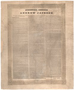 Farewell address of Andrew Jackson, 1837 by American School