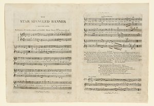 First edition of the sheet music for "The Star Spangled Banner" by American School