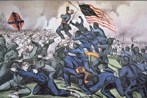 Fort Wagner Stormed by the 54th Massachusetts (Colored) Regiment
