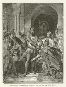 Frederick Barbarossa Asking Aid of Henry the Lion by American School