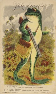 Frog with Shotgun and Satchel by American School