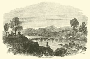 General Banks Crossing Cane River, April 1864 by American School