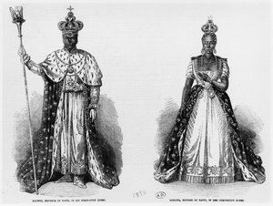 General Faustin Soulouque (c.1785-1867) as Emperor of Haiti, and Adelina as Empress of Haiti