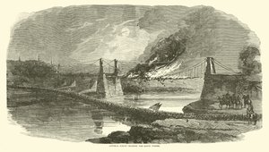 General Logan Crossing the Bayou Pierre by American School