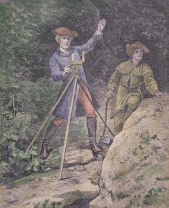 George Washington as a surveyor in Virginia, aged 21 by American School