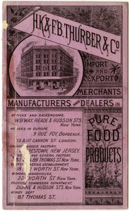 H.K. & F.B. Thurber & Co. Trade Booklet, Recto by American School