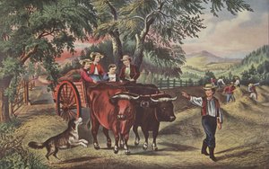 Haying-time, The First Load by American School