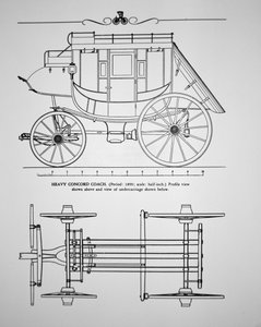 Heavy Concord Stagecoach of 1890 by American School