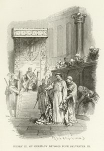 Henry III of Germany Deposes Pope Sylvester III by American School