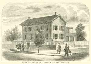 Home of Abraham Lincoln at Springfield by American School