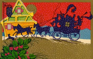 Horse-Drawn Carriage on Christmas Eve