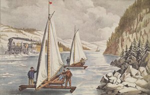 Ice-Boat Race on the Hudson