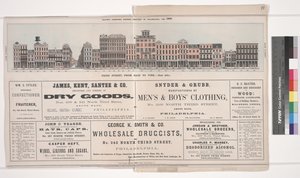 Illustration from Baxters Panoramic Business Directory of Philadelphia by American School