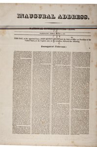 Inaugural Address of John Quincy Adams, 4th March 1825 by American School