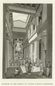 Interior of the Temple of Jupiter Olympus, restored by American School