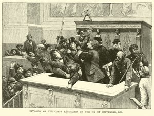 Invasion of the Corps Legislatif on the 4 September 1870