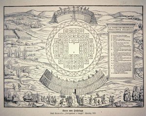 Iroquois town of Hochelga by American School
