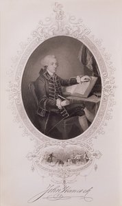 John Hancock (1737-93) from The History of the United States, Vol. I, by Charles Mackay, engraved by J. Rogers