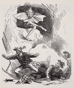 Kobolds, from The World Guide to Gnomes, Fairies, Elves and Other Little People by Thomas Keightley, Published 1880 by American School