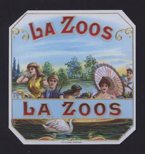 La Zoos, cigar label by American School