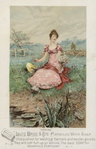 Lady Sitting in Meadow