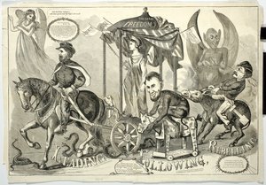 Leading, Following, Rebelling, 1864 by American School