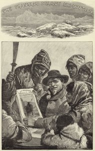 Lieutenant Schwatka Showing the Esquimaux the Illustrated London News