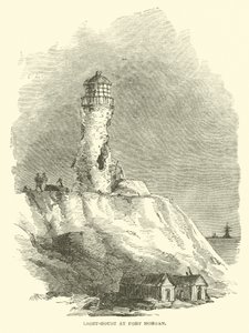 Light-House at Fort Morgan, August 1864 by American School