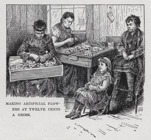 Making Artificial Flowers at Twelve Cents a Gross by American School