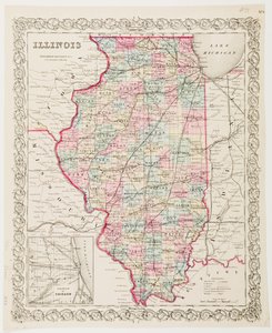 Map of Illinois by American School