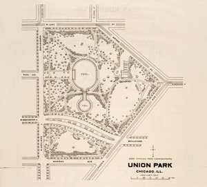 Map of Union Park, Chicago, Illinois