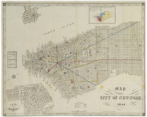 Map of the City of New York by American School