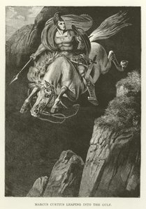 Marcus Curtius Leaping into the Gulf by American School