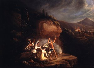 Massacre of Jane McCrea, 1777 by American School