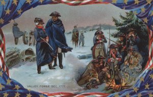 Memorial Day Card, Valley Forge, December 1777 by American School