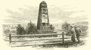 Monument on the Battlefield of Groveton, August 1862 by American School