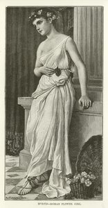 Myrtis, Roman Flower Girl by American School