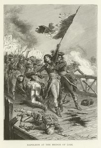 Napoleon at the Bridge of Lodi by American School