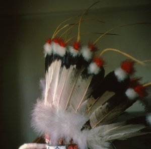 North American headdress by American School