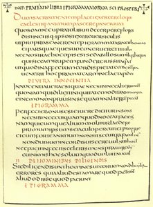 Page from the epigrams of St Prosper by American School
