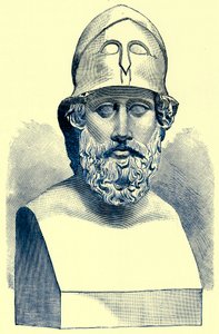 Perikles, Illustration from History of Greece by Victor Duruy, Published 1890 by American School