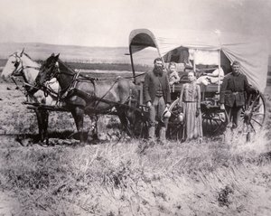 Pioneer family in the Loup Valley, Nebraska