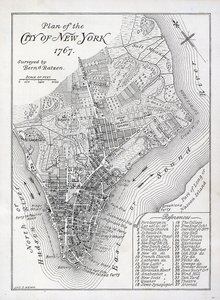 Plan of the City of New York in 1767