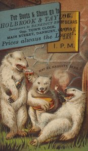 Polar Bears Drinking and Smoking by American School